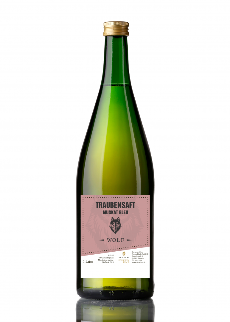 Großansicht Traubensaft Muskat Bleu rot 0.98l
