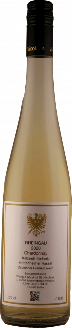 Bild von 2021er Hattenheimer Hassel Chardonnay Kabinett feinherb 0.75l