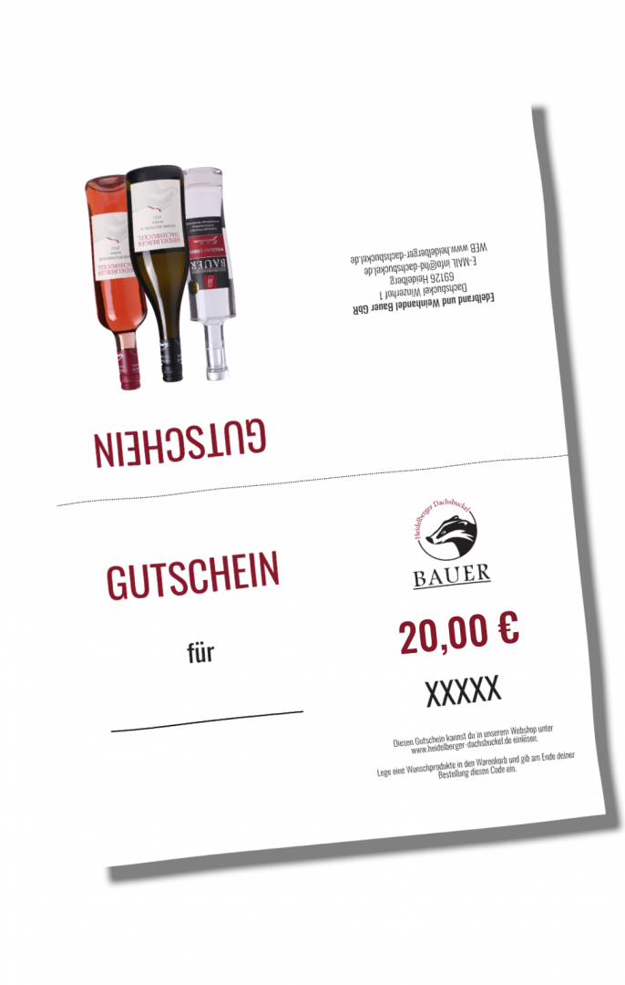 Bild von Digitaler Gutschein 20,00 Euro