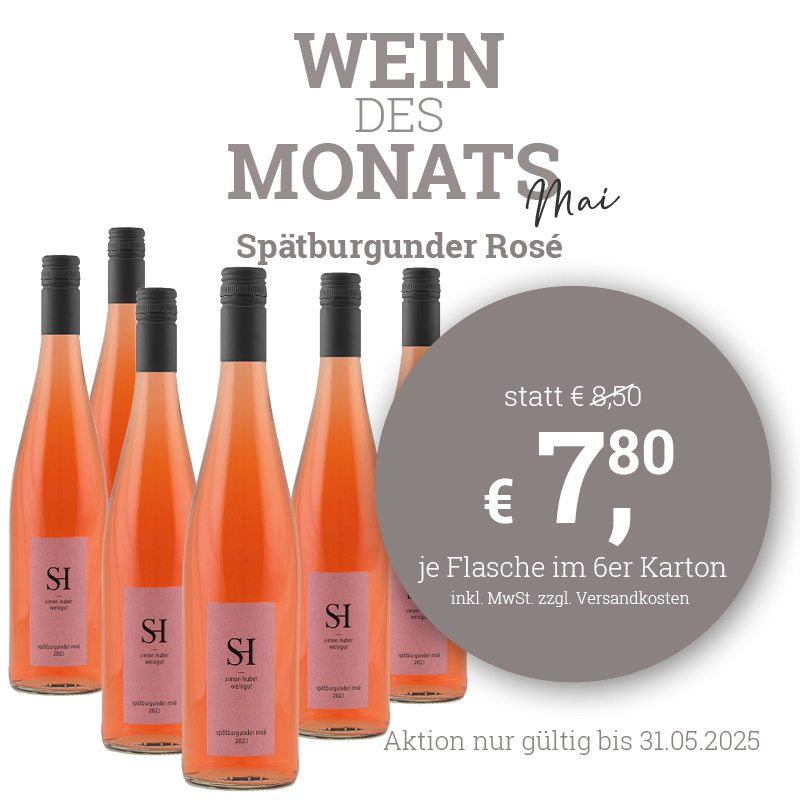 Großansicht Wein des Monats Mai- Spätburgunder Rosé 2023