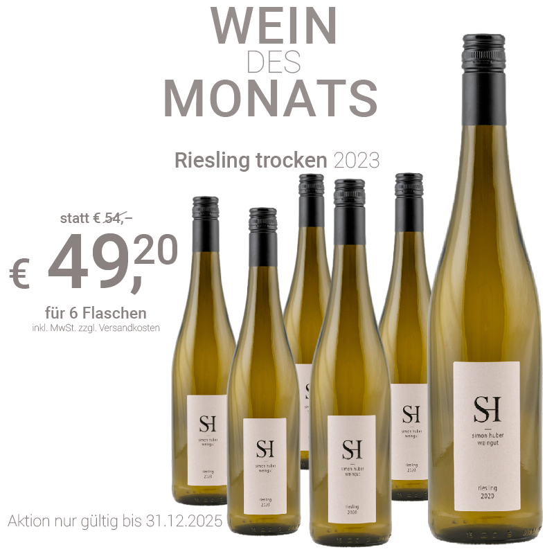 Großansicht Wein des Monats Dezember - Riesling trocken 2023