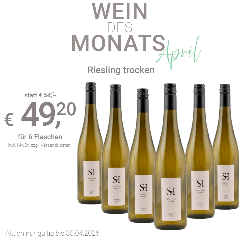 Großansicht Wein des Monats April Riesling trocken 2023