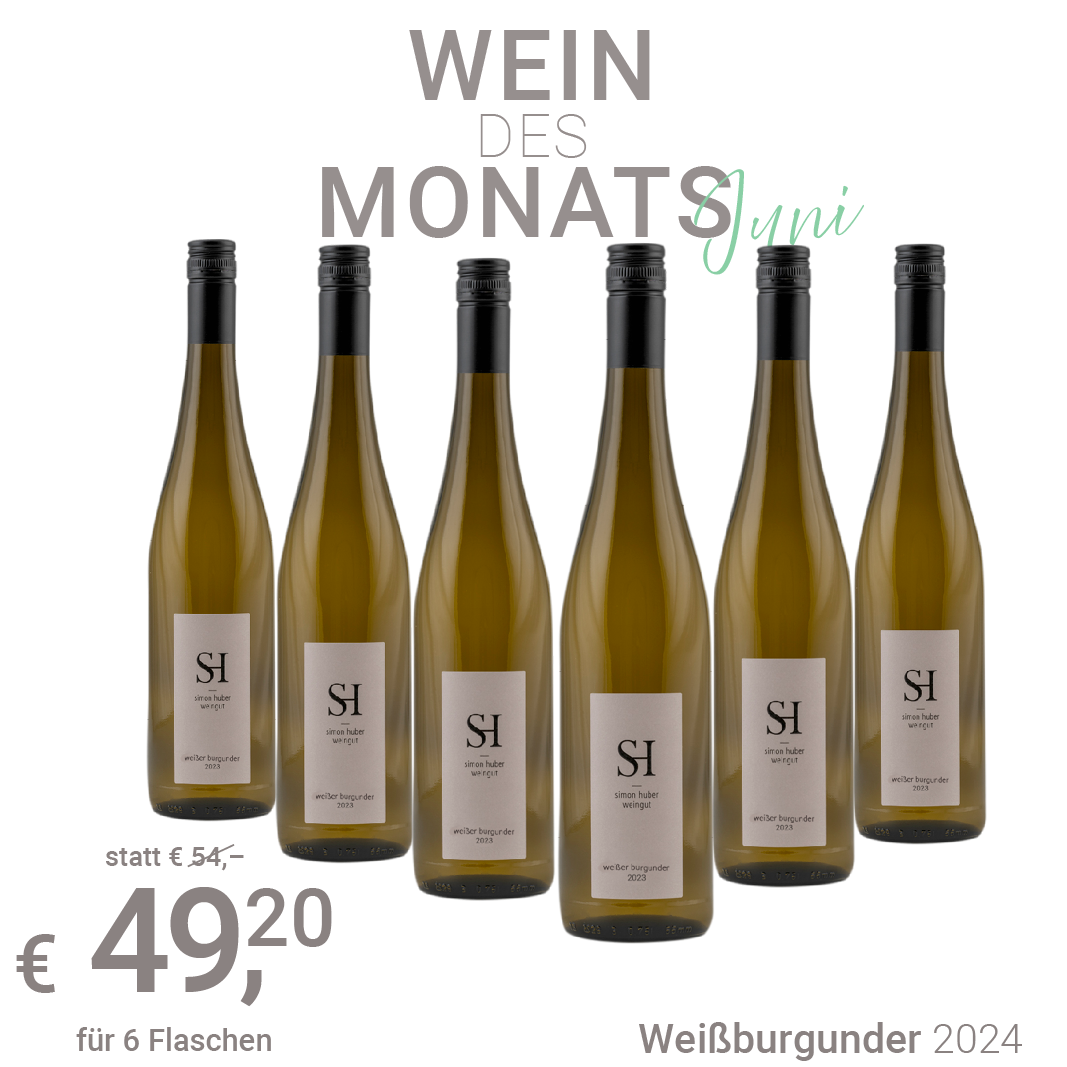 Großansicht Wein des Monats Juni-Weißburgunder 2024