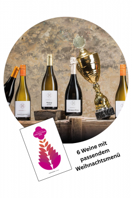 Bild von Festtags-Paket mit passendem Weihnachtsmenü-Rezpetheft