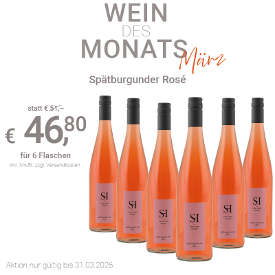 Bild von Wein des Monats März- Spätburgunder Rosé trocken 2024