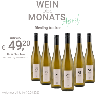 Bild von Wein des Monats April Riesling trocken 2023