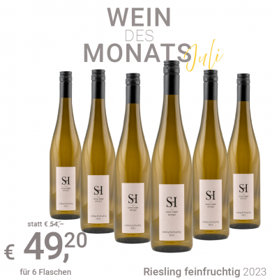 Bild von Wein des Monats Juli- 2023 Riesling feinfruchtig